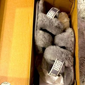 Grey UGG Slides